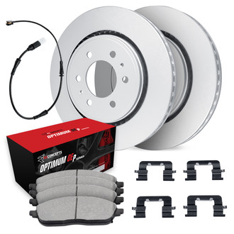 R1 Concepts® - Rear Brake Kit with Optimum OE Pads