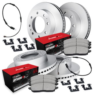 R1 Concepts® - Carbon Coated Brake Kit with Optimum OE Pads