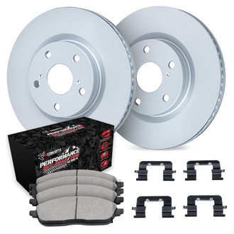 R1 Concepts® - Carbon Series Rear Brake Kit with Performance Off-Road/Tow Brake Pads