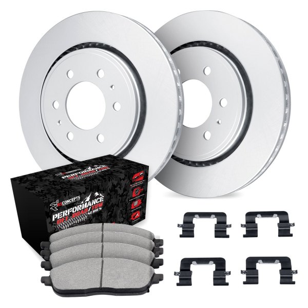  R1 Concepts® - Carbon Series Rear Brake Kit with Performance Off-Road/Tow Brake Pads
