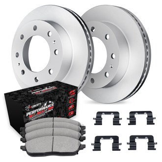 R1 Concepts® - Carbon Series Rear Brake Kit with Performance Off-Road/Tow Brake Pads