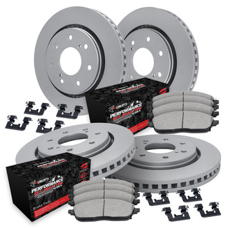 R1 Concepts® - Carbon Series Front and Rear Brake Kit with Performance Off-Road/Tow Brake Pads