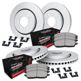 R1 Concepts® - Carbon Series Front and Rear Brake Kit with Performance Off-Road/Tow Brake Pads