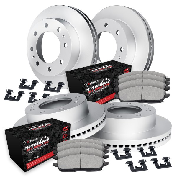  R1 Concepts® - Carbon Series Front and Rear Brake Kit with Performance Off-Road/Tow Brake Pads