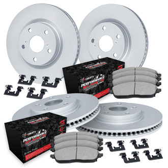 R1 Concepts® - Carbon Series Front and Rear Brake Kit with Performance Off-Road/Tow Brake Pads