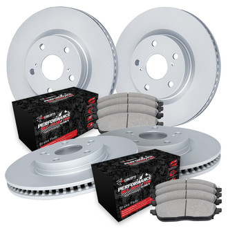 R1 Concepts® - Carbon Series Front and Rear Brake Kit with Performance Off-Road/Tow Brake Pads