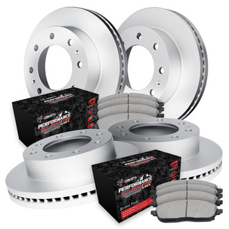 R1 Concepts® - Carbon Series Front and Rear Brake Kit with Performance Off-Road/Tow Brake Pads