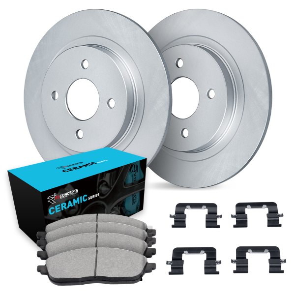  R1 Concepts® - Rear Brake Kit with Ceramic Pads