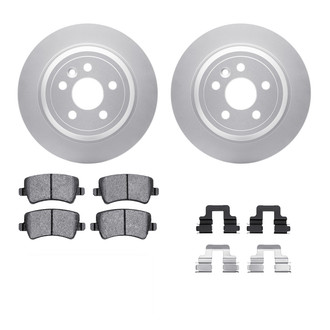 R1 Concepts® WDWH1-11013 - Rear Brake Kit with Ceramic Pads