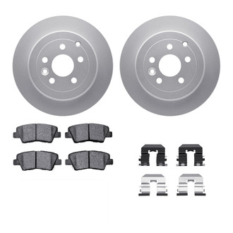 R1 Concepts® WDWH1-11014 - Rear Brake Kit with Ceramic Pads
