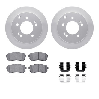 R1 Concepts® WDWH1-21012 - Rear Brake Kit with Ceramic Pads