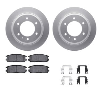 R1 Concepts® WDWH1-37004 - Rear Brake Kit with Ceramic Pads