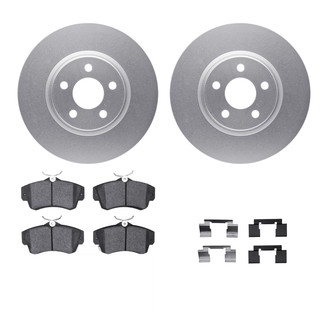 R1 Concepts® WDWH1-39007 - Front Brake Kit with Ceramic Pads