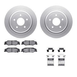 R1 Concepts® WDWH1-46008 - Rear Brake Kit with Ceramic Pads
