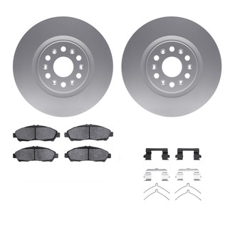 R1 Concepts® WDWH1-46045 - Front Brake Kit with Ceramic Pads