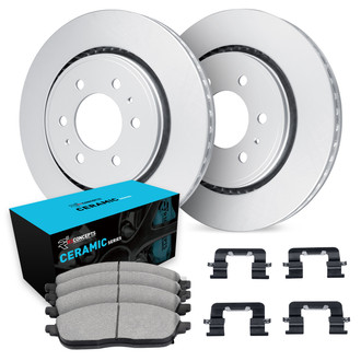 R1 Concepts® WDWH1-48039 - Rear Brake Kit with Ceramic Pads