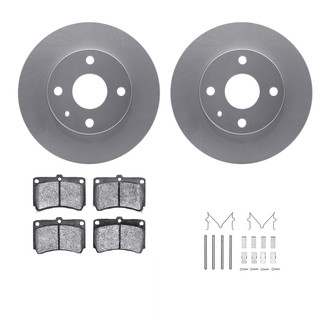 R1 Concepts® WDWH1-54018 - Front Brake Kit with Ceramic Pads