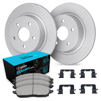 R1 Concepts® - Rear Brake Kit with Ceramic Pads