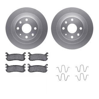 R1 Concepts® WDWH1-54031 - Rear Brake Kit with Ceramic Pads