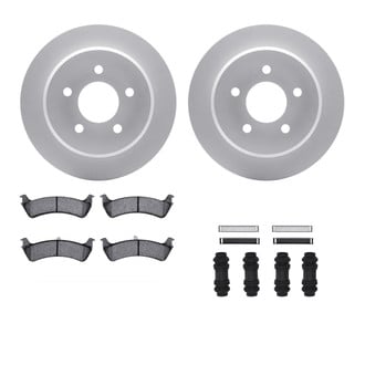 R1 Concepts® WDWH1-54036 - Rear Brake Kit with Ceramic Pads