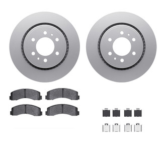 R1 Concepts® WDWH1-54136 - Front Brake Kit with Ceramic Pads