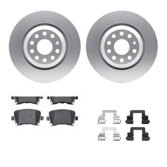 R1 Concepts® WDWH1-74037 - Rear Brake Kit with Ceramic Pads