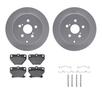 R1 Concepts® WDWH1-76034 - Rear Brake Kit with Ceramic Pads