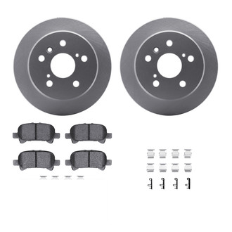 R1 Concepts® WDWH1-76035 - Rear Brake Kit with Ceramic Pads