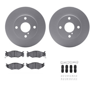 R1 Concepts® WDWH1-80003 - Front Brake Kit with Ceramic Pads