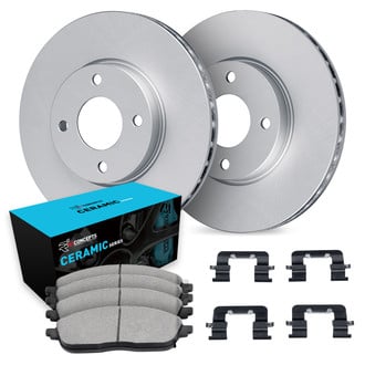 R1 Concepts® WDWH1-80006 - Front Brake Kit with Ceramic Pads