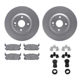 R1 Concepts® WDWH1-80009 - Rear Brake Kit with Ceramic Pads