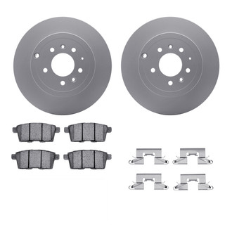 R1 Concepts® WDWH1-80029 - Rear Brake Kit with Ceramic Pads