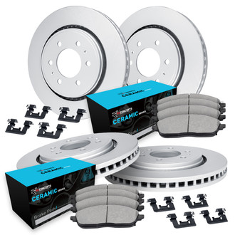 R1 Concepts® - Carbon Coated Brake Kit with Ceramic Pads