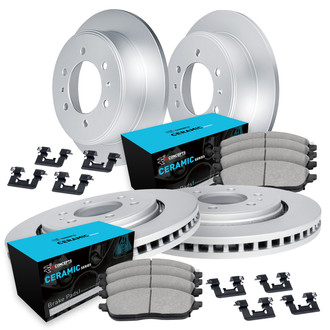 R1 Concepts® - Carbon Coated Brake Kit with Ceramic Pads