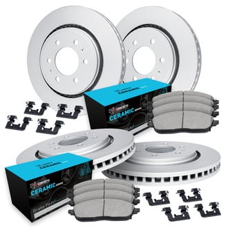 R1 Concepts® - Carbon Coated Brake Kit with Ceramic Pads