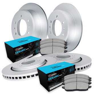 R1 Concepts® - Carbon Coated Brake Kit with Ceramic Pads