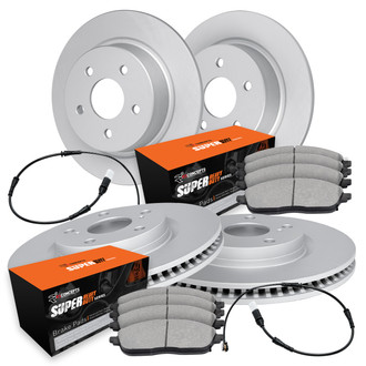 R1 Concepts® - Front and Rear Brake Kit with Super Duty Pads