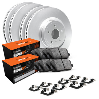 R1 Concepts® - Front and Rear Brake Kit with Super Duty Pads