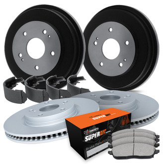 R1 Concepts® - Carbon Coated Brake Kit with Super Duty Pads