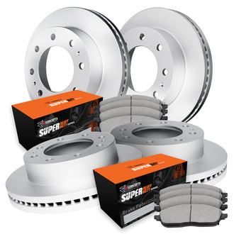 R1 Concepts® - Front and Rear Brake Kit with Super Duty Pads