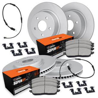 R1 Concepts® - Carbon Coated Brake Kit with Super Duty Pads