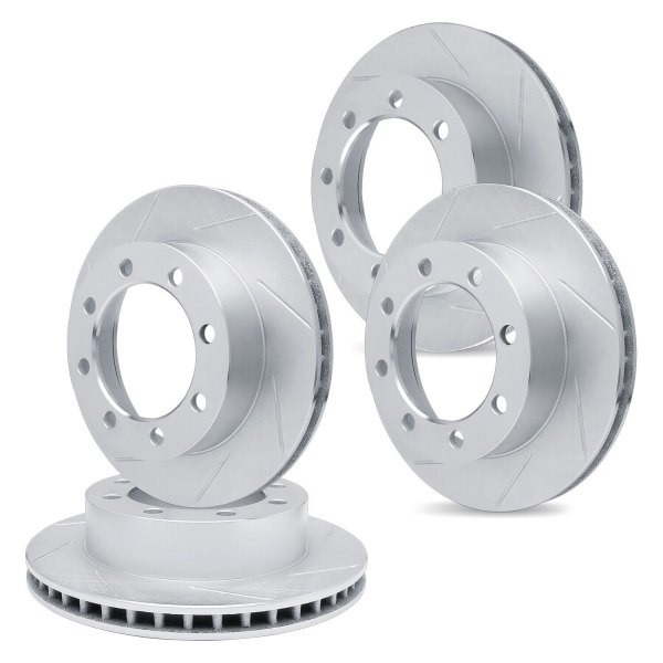R1 Concepts® - Slotted Front and Rear Brake Rotor Set