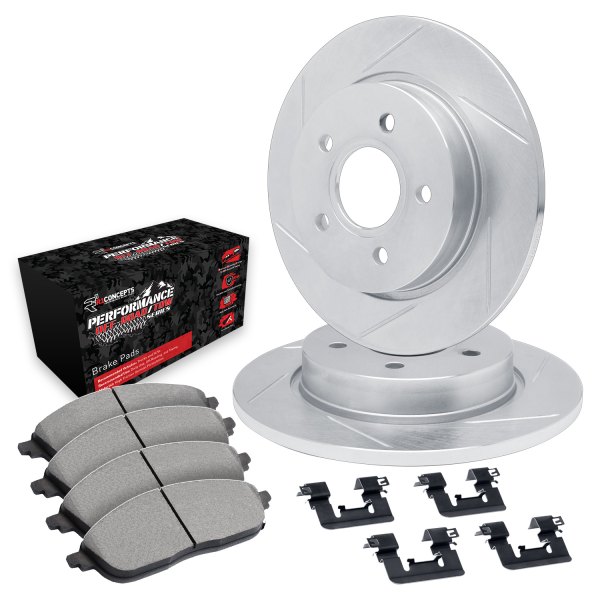  R1 Concepts® - Slotted Rear Brake Kit with Performance Off-Road/Tow Brake Pads