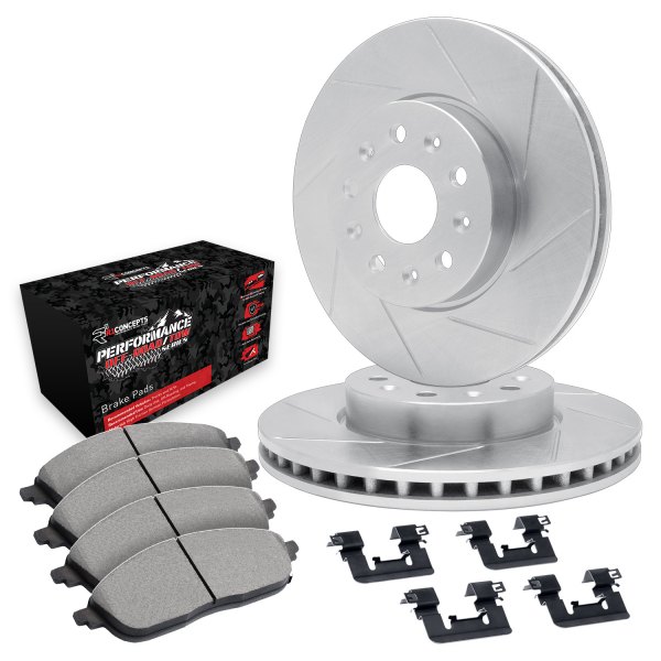  R1 Concepts® - Slotted Rear Brake Kit with Performance Off-Road/Tow Brake Pads