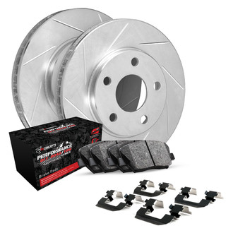 R1 Concepts® - Slotted Front Brake Kit with Performance Off-Road/Tow Brake Pads