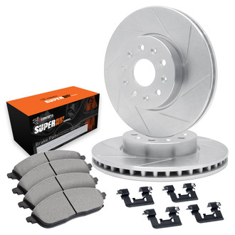 R1 Concepts® - Slotted Brake Kit with Super Duty Pads