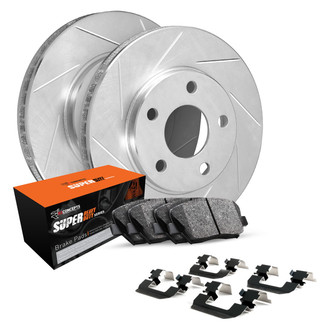 R1 Concepts® - Slotted Front Brake Kit with Super Duty Pads