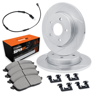 R1 Concepts® - Slotted Brake Kit with Super Duty Pads