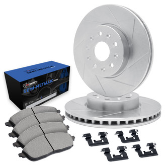 R1 Concepts® - Slotted Brake Kit with Semi-Met Pads
