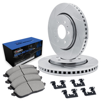 R1 Concepts® - Slotted Brake Kit with Semi-Met Pads